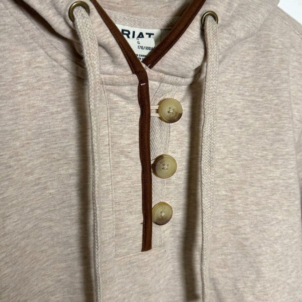 Ariat REAL Women’s Large Hoodie Equestrian Horse Sweatshirt Western Ranch Fleece - Picture 5 of 12